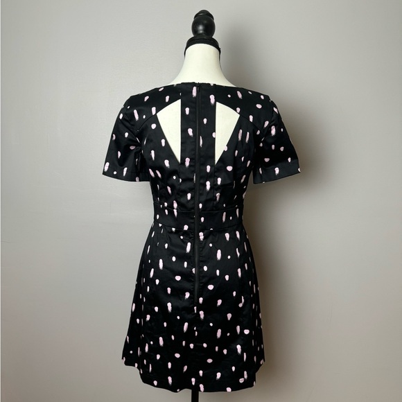 French Connection paint dot cut-out back mini dress size 10 - Picture 10 of 10